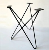 Resim İlgi Trafik Masa Sehpa Orta Yan Sehpa Kütük Doğal Ahşap Çapraz Metal Dolu Demir Ayak 1 Adet 50 Cm 50cm50çap 