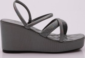Resim DGN Kadın Dolgu Taban Çapraz Bantlı Sandalet Siyah 9213414 