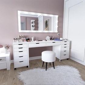 Resim Duru Makyaj Masası Seti (Ayna Hariç) - 200 Cm 