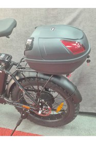 Resim rexxmotor Bisiklet Arka Çanta 17 Lt Şehir Bisikleti Çantası Elektrikli Bisiklet Reflektör Kilitli Çanta 