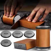 Resim Rotary Bileme Aleti, Manyetik Bıçak Tutucu 15° ve 20° Açılı Elmas Bileyici Taş Profesyonel Mutfak Bileme Aracı, Taşınabilir Dayanıklı Kolayca Değiştirilebilir, Mükemmel Noel Yeni Yıl Doğum Günü Hediyesi 