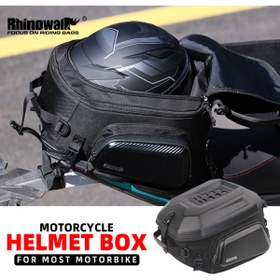 Resim Rhinowalk MTR2335KC Genişleyebilir Sert Kasa Motor Kuyruk Çantası 23-35L, %100 Su Geçirmez 