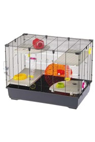 Resim Hype Store Hamster kafesi Village 80 5 katlı küçük hayvan kafesi hamster çarkı şişe ve ev hamster oyuncağı tün 