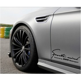 Resim TSC M Motorsport Yan Kapı Araba Sticker Yapıştırma 