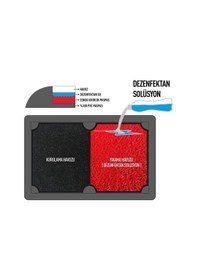 Resim Çift Havuzlu Kapı Önü Kauçuk Hijyen Paspası 