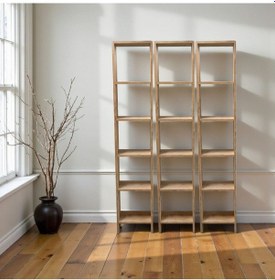 Resim 3'lü 6 Raflı Dekoratif Kitaplık Barok Kitaplık Ofis Kitaplığı... Barok 