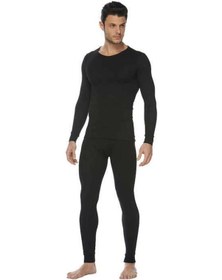Resim Termal Takım Alt Üst Siyah 