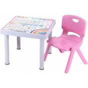 Resim Depootoptan Sağlam Plastik Mandella Rubi Ingilizce Desenli Çocuk Masası 1 Ade (533367168) 