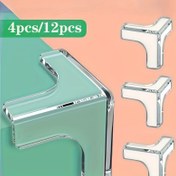 Resim 4/12 Adet Şeffaf Silikon Köşe Koruyucu, Güçlü Yapışkanlı T Şekilli Mobilya Koruyucu, Masa ve Dolap Sert Zemin Koruma İçin Uygun, Sevgililer Günü, Paskalya ve Okula Dönüş Döneminde Aile ve Sevdikleriniz İçin İdeal Hediye 