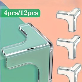 Resim 4/12 Adet Şeffaf Silikon Köşe Koruyucu, Güçlü Yapışkanlı T Şekilli Mobilya Koruyucu, Masa ve Dolap Sert Zemin Koruma İçin Uygun, Sevgililer Günü, Paskalya ve Okula Dönüş Döneminde Aile ve Sevdikleriniz İçin İdeal Hediye 