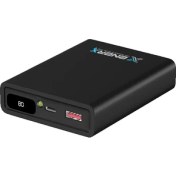 Resim eNerRX Enerx ENR-P10188DC 10000 Mah 2.1 Amper Dijital Göstergeli Powerbank Siyah 