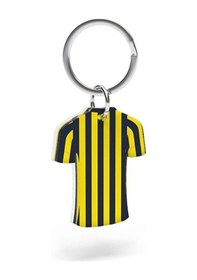 Resim Fenerbahçe Lisanslı Çubuklu Forma Çift Taraflı Anahtarlık Kanarya Ahşap Kutulu Sarı - Lacivert 