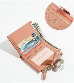 Resim Dancemonkey Çok Kartlı Fermuarlı Nakış Ipliği Iki Katlı Kadın Cüzdanı -kırmızı Kırmızı Kırmızı 