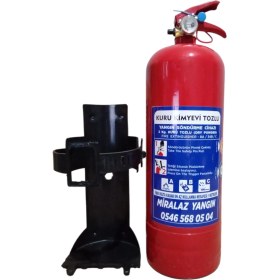 Resim 2kg Yangın Tüpü ve Plastik Aparatı 2li Set 