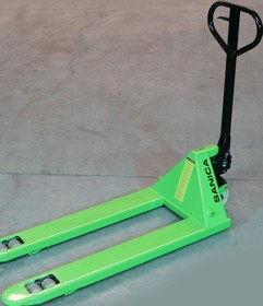 Resim Sanica Yeşil Transpalet 2.5 Ton Kapasite Kemik Tekerlekli Pompa 