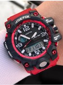 Resim Joefox Digital Ve Analog 2 Yıl Garantili Kronmetre+takvim+alarm+aydınlatma Erkek Kol Saati Joe.bk18 Siyah - Kırmızı 