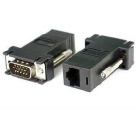 Resim KEEPRO Vga To Rj45 Cat5 Cat6 Lan Ethernet Adaptör Vga Erkek Rj45 Dişi 