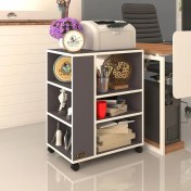 Resim Kenzlife ofis yazıcı masası berubetto076 gri 076*060*40 tekerlekli sekreter 