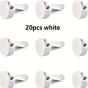 Resim Xuweiwei 20 Adet Beyaz Araç Klipsli Oto Vantilatör Kapağı Ve Parfüm 