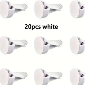 Resim Xuweiwei 20 Adet Beyaz Araç Klipsli Oto Vantilatör Kapağı Ve Parfüm 