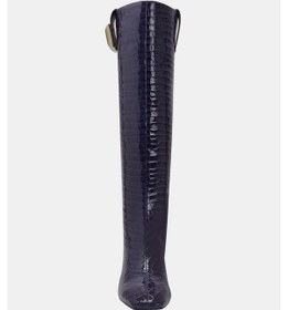 Resim Katy Perry Geminni Kadın Lacivert Croco Topuklu Çizme Lacivert 