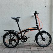 Resim Bisan Fx 3500 Trn 7 Vites V Dinamolu Katlanır Bisiklet Siyah - Turuncu 