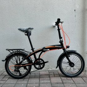 Resim Bisan Fx 3500 Trn 7 Vites V Dinamolu Katlanır Bisiklet Siyah - Turuncu 