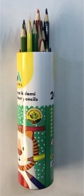 Resim 24 Renk Kuruboya Kalemi Tüp - 