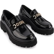 Resim Emel Ayakkabı Deri Tokalı Oxford Rugan Ayakkabı Deri Tokalı Oxford Rugan Ayakkabı Siyah 2549 