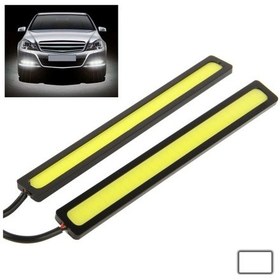 Resim Sones 2 X 6w Dıy Beyaz Led Gündüz Farı / Drl Lambası, Uzunluk: 17cm Siyah 