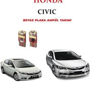 Resim Honda Cıvıc Plaka Ampül Set Beyaz Arıza Işığı Yakmaz Canbus 