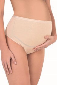 Resim ÖZKAN underwear Özkan 23582 5'li Paket Kadın Pamuklu Likralı Süprem Hamile Lohusa Yüksek Bel Bato Külot 