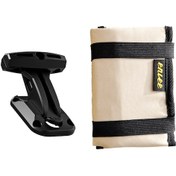 Resim Mufunye Bisiklet Tamir Aleti Çantası, Jant Tamiri Gereçleri İle Siyah/kum Rengi, Koltuk Bağlantılı, Kolay Taşınabilir, Genişletilebilir Raklı Camel 