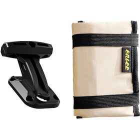 Resim Mufunye Bisiklet Tamir Aleti Çantası, Jant Tamiri Gereçleri İle Siyah/kum Rengi, Koltuk Bağlantılı, Kolay Taşınabilir, Genişletilebilir Raklı Camel 