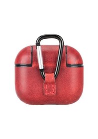 Resim Airpods 3.Nesil Uyumlu Deri Kılıf Juni Aa4 Kırmızı 