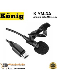 Resim König K Ym 3A Android Yaka Mikrofonu 