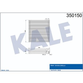 Resim Evaporator Corolla Uyumlu 504646933 