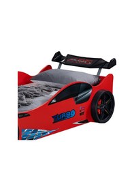 Resim Arabalı Yatak, Süpers Rüzgarlıklı Arabalı Yatak - Kırmızı 