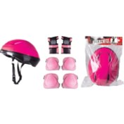 Resim Top Rock Store Furkan Toys Pembe Bisiklet Scooter Kask Dizlik Dirseklik Koruyucu Set 