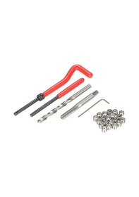 Resim Aubyhe M6 Diş Onarım Seti: 25 Parça Araç Diş Tamir Aletleri, Yüksek Hız Çeliği, Taşıma Çantası Dahil 