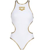 Resim Arena Bayan Antrenman Mayosu W One Bıglogo One Pıece 001198106 Yzm Altın - Beyaz 
