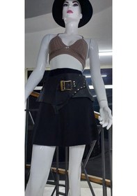 Resim Eren Style Boho Antik Tokalı Zımbalı Hakiki Deri Kemer 80 Cm-95 Cm -9265 Siyah 