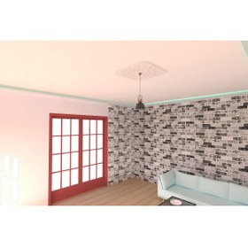 Resim MOTİFPİYER Motifpiyer Lamba Tavan Göbeği-03-kare-oval-56x56cm-2adet 