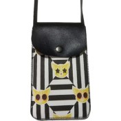 Resim Cemmys Kadın Çapraz Desenli Omuz Askılı Telefon Çantası Kılıfı 