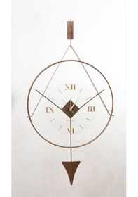 Resim Meridyen Bronz Klasik Bablo Premium Duvar Saatleri 