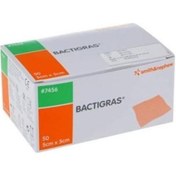 Resim Bactigras 5X5 Cm Antiseptik Tül Yara Yanık Bakım Örtüsü 50 Adet 
