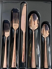 Resim Hisar Lara 36 Parça Bronz Çatal Kaşık Bıçak Set Bronz Rengi 