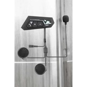 Resim Interkom Intercom Kask Kulaklık BT22 Bluetooth Motosiklet Kulaklık 5.0 Bluetooth Midastech 