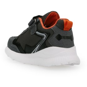 Resim Slazenger KAORU IN Çocuk Cırt Cırtlı Koyu Gri / Turuncu Sneaker 