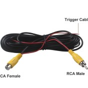 Resim Cdwishbest Erkek - Erkek 6m Rca Erkek Kadın Araba Ters Dikiz Park Kamera Video Uzatma Kablosu Kablosu Tetik Tel ile 5 10 15 20 Metre (Yurt Dışından) 